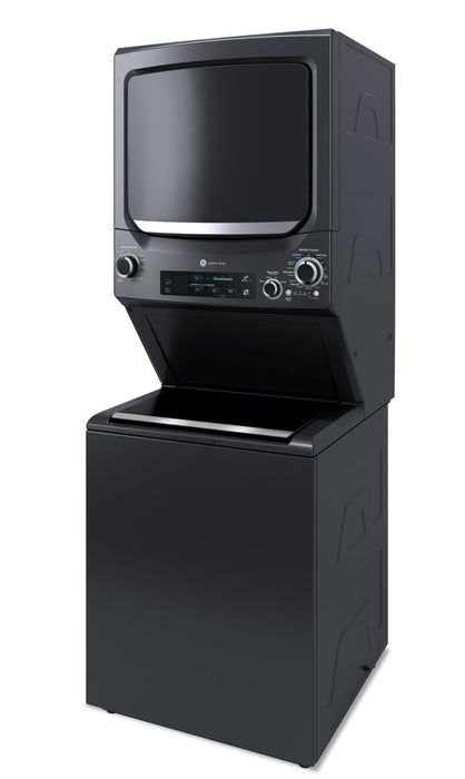 GE Electric Unitized Spacemaker 4.5 Cu. Ft. Washer / 5.9 Cu. Ft. Dryer with WiFi Diamond Gray - GUD57EEMTDG