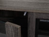 Antoni 62” TV Stand with Crystal Ember Firebox - Grey