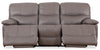 Franco Genuine Leather Power Reclining Sofa - Grey 