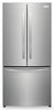 Frigidaire 31.3" 17.6 Cu. Ft. Counter-Depth French-Door Refrigerator - Brushed Steel - FRFG1723AV | Réfrigérateur Frigidaire de 17,6 pi³ et de 31,3 po de profondeur comptoir à portes françaises - acie…
