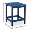 Bask End Table - Blue 