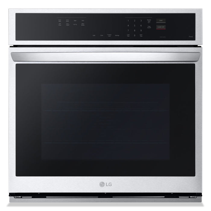 LG 30\" 4.7 Cu. Ft. Electric Wall Oven with True Convection - Smudge Proof Stainless Steel - WSEP4723F