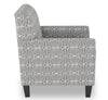 Kylie Linen-Look Fabric Accent Chair - Charcoal Emblem 