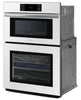 Samsung 30" 7 Cu. Ft. Electric Micowave Combination Wall Oven - White - … | Four à micro-ondes combiné avec four mural électrique Samsung de 7 pi³ et de 30 po…