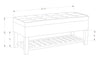 Ryan Storage Bench - Dark Grey 