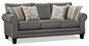 Tula Fabric Sofa - Steel 