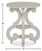 Bronwyn 22" Traditional Round End Table with Shelf - Alabaster Pine with Scroll Design Wood Base|Table de bout ronde traditionnelle Bronwyn de 22 po avec tablette - pin albâtre avec base en bois à volutes