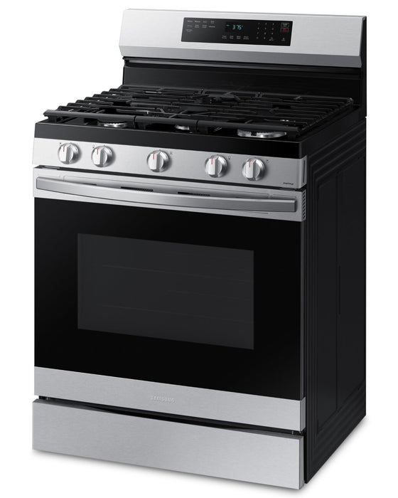 Samsung 6 Cu. Ft. Smart Gas Free Standing Range with Air Fry - Stainless Steel - NX60A6511SS/AA