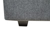 Evolve Linen-Look Fabric Ottoman - Charcoal 