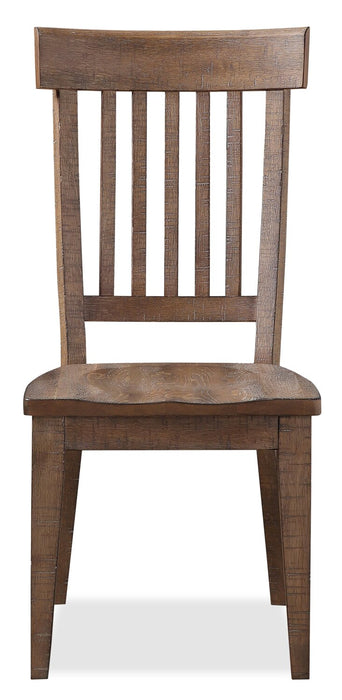 Cedar Dining Chair, Pine Wood, Slat Back - Brown