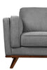 Kassia Linen-Look Sofa - Grey 
