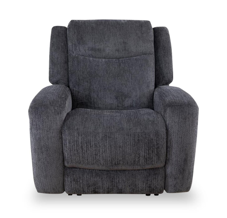 Atlantis 38\" Fabric Zero Gravity Power Reclining Chair - Dark Grey