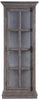 Scarlett Curio Cabinet – Grey - Contemporary style Curio Cabinet in Antique Grey Asian Hardwood, Glass