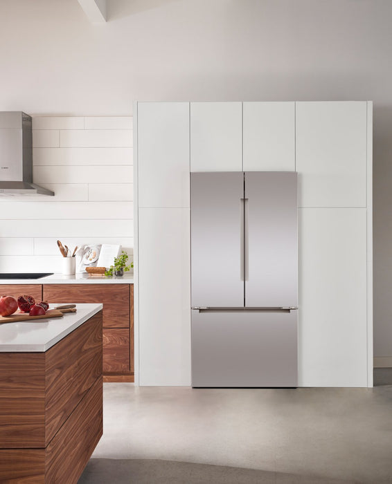 Bosch 800 Series 36\" 20.8 Cu. Ft. Smart Counter-Depth French Door Refrigerator with Dual Compressor
