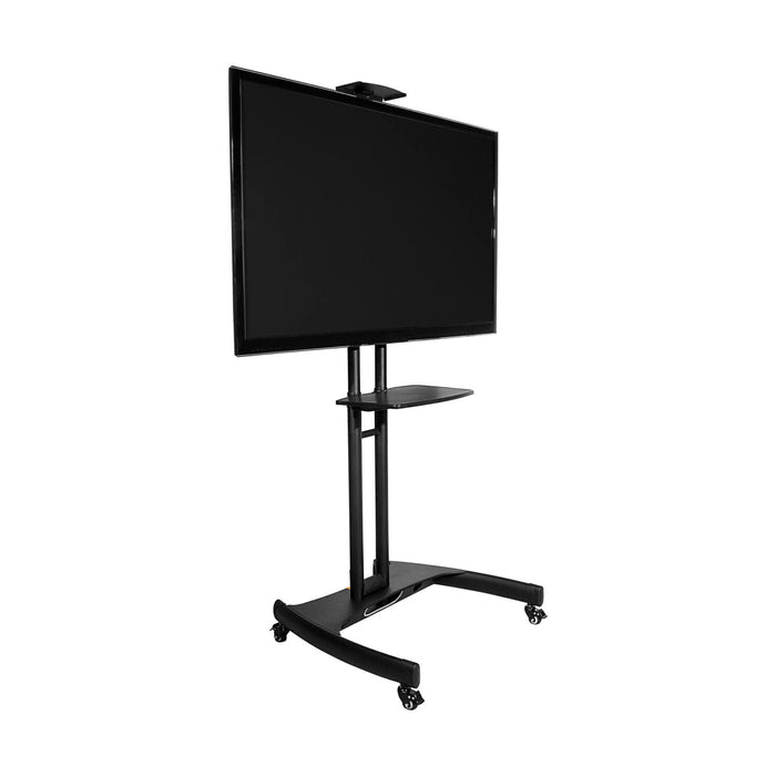 Kanto MTM65PL Height Adjustable Mobile TV Cart with Adjustable Shelf for 40\" to 70\" TVs, Black