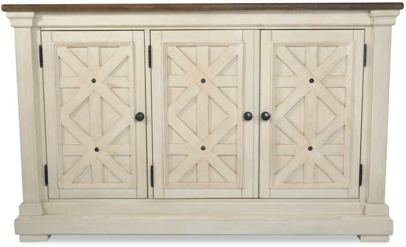 Isla Dining Server with Storage, 57.8\"W - Antique White