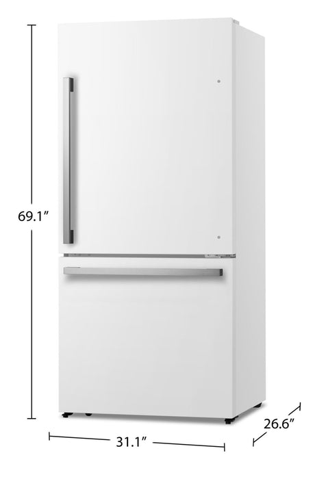 Hisense 31.1\" 17 Cu. Ft. Bottom-Mount Refrigerator - White - RB17A2CWE