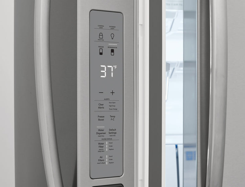 Frigidaire Gallery 36\" 22.1 Cu. Ft. Counter-Depth 4-Door French-Door Refrigerator - Smudge-Proof® Stainless Steel - GRMG2272CF