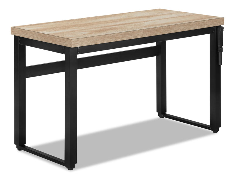 Kai 47.25\" Adjustable Height Office Desk - Natural