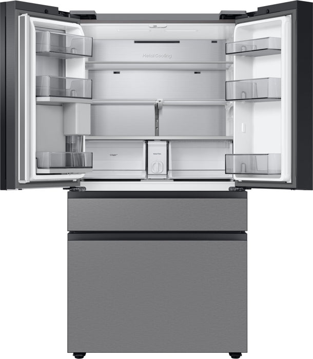 Samsung 36\" 22.8 Cu. Ft. BESPOKE 4-Door Counter-Depth Refrigerator - Stainless Steel - RF23BB8600QLAA