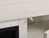 Antoni 62” TV Stand with Crystal Ember Firebox - White
