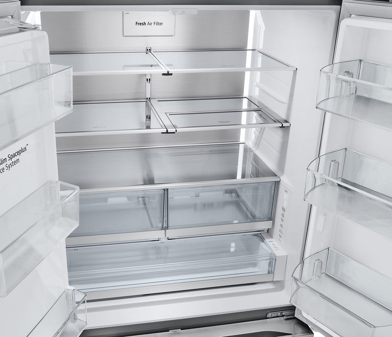 LG 36\" 26 Cu. Ft. French-Door Counter-Depth MAX™ Refrigerator - Smudge Proof Stainless Steel - LRYXC2606S