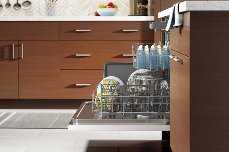 Whirlpool 24\" 47 dBA Built-In Top-Control Dishwasher with Third Rack - White - WDT750SAKW