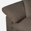 Eclipse 5-Piece Linen-Look Fabric Modular Sectional - Slate 