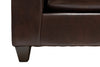 Addison Leath-Aire Loveseat - Brown 