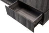 Rhys 70" TV Stand with TV Mount - Contemporary style TV Stand in Distressed grey Glass, Medium Density Fibreboard (MDF)