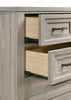 Lara Bedroom Chest of Drawers, 5-Drawer, 33.9"W x 50.5"H - Antique Grey | Commode verticale Lara de 33,9 po (L) x 50,5 po (H) à 5 tiroirs pour la chambre à coucher - gris antique