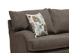 Nofia 2-Piece Chenille Right-Facing Sectional - Charcoal 