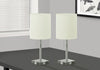 17" Nickle Metal 2-Piece Set, with Two Table Lamps and USB Charging|Ensemble 2 lampes de table de 17 po en métal nickel avec recharge USB