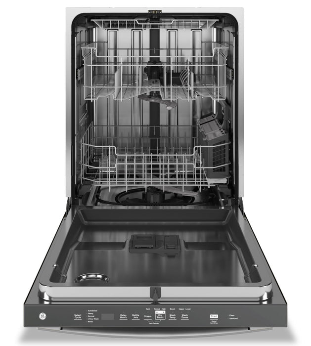 GE 24\" 45 dBA Built-In Top-Control Dishwasher with Dry Boost Technology - Stainless - GDT670SYVFS
