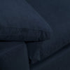 Eclipse 6-Piece Linen-Look Fabric Modular Sectional with 2 Ottomans - Navy 