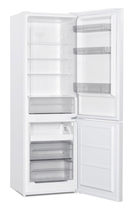 Danby 23.7\" 10.3 Cu. Ft. Bottom-Mount Refrigerator - White - DBMF100B1WDB