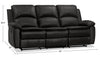 Chandler Leath-Aire Reclining Sofa - Grey  