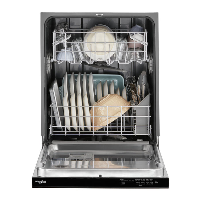 Whirlpool 24\" 55 dBA Built-In Top-Control Dishwasher - Black - WDP540HAMB