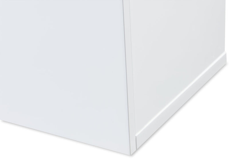 Adam 78\" Modern TV Stand with Storage and Cable Management for TVs up to 86\"- White