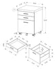 Bruno Filing Cabinet - Dark Taupe  
