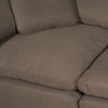 Eclipse 4-Piece Linen-Look Fabric Modular Sectional with Ottoman - Slate 
