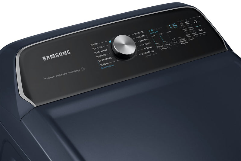 Samsung 7.4 Cu. Ft. Electric Dryer with Steam - Navy - DVE54CG7155DAC
