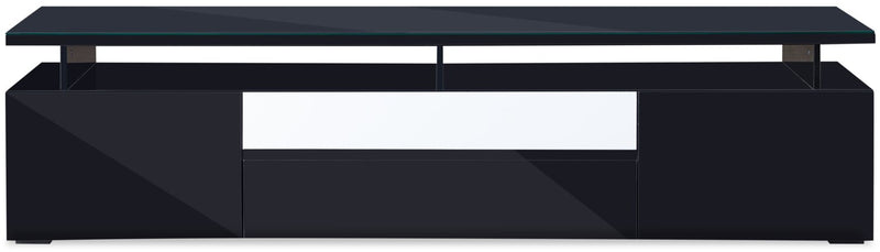 Adam 78\" Modern TV Stand with Storage and Cable Management for TVs up to 86\"- Black