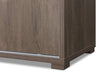 Jude Reversible Desk with Hutch – Hazelnut  - Modern style Desk in Hazelnut  Medium Density Fibreboard (MDF)