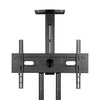 Kanto MTM65PL Height Adjustable Mobile TV Cart with Adjustable Shelf for 37" to 65" TVs, Black 