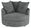 Grande Chenille Cuddler Chair - Teddy Nightfall 