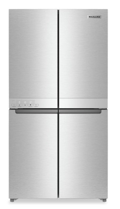 KitchenAid 19.4 Cu. Ft. Counter-Depth 4-Door Refrigerator - KRQC506MPS 