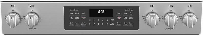 GE 6.7 Cu. Ft. Gas Range with Steam Clean and Edge To Edge Cooktop - Stainless Steel - JCGSS86SPSS