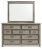 Levi Bedroom 9-Drawer Dresser, 67"W x 38"H, Wood - Drift Grey | Commode Levi de 67 po (L) x 38 po (H) à 9 tiroirs en bois pour la chambre à coucher - gris bois de grève