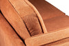 Kassia Linen-Look Sofa - Orange 